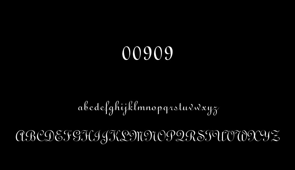 00909 font