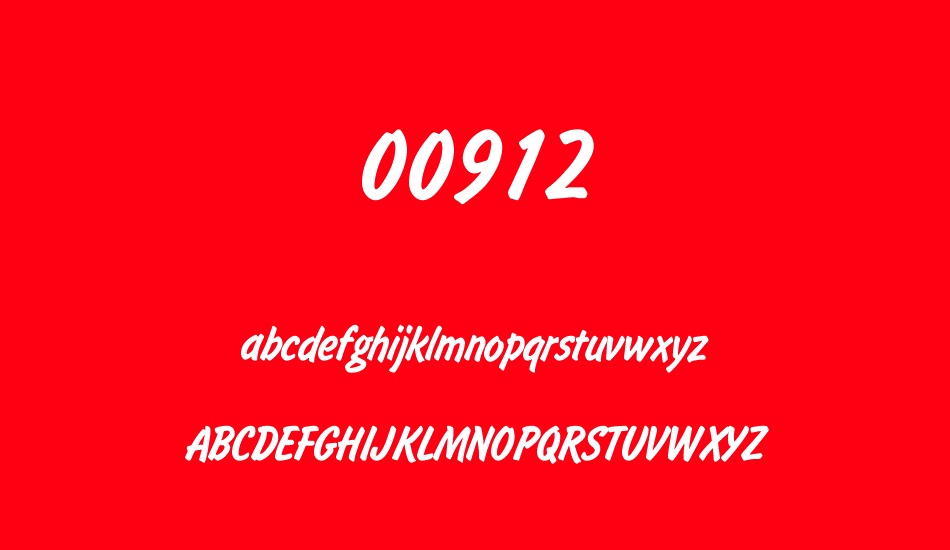 00912 font