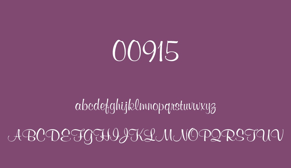 00915 font