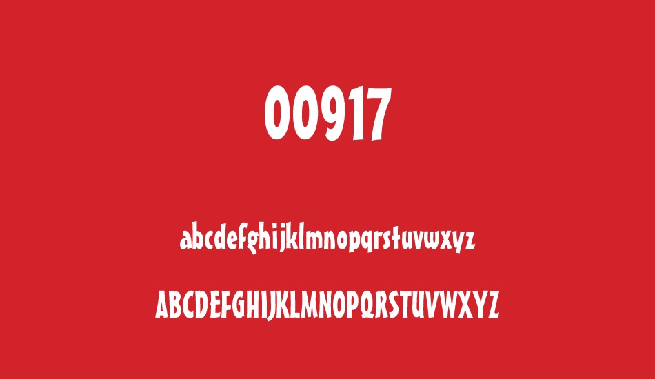 00917 font