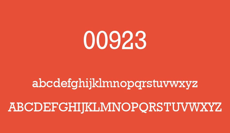 00923 font