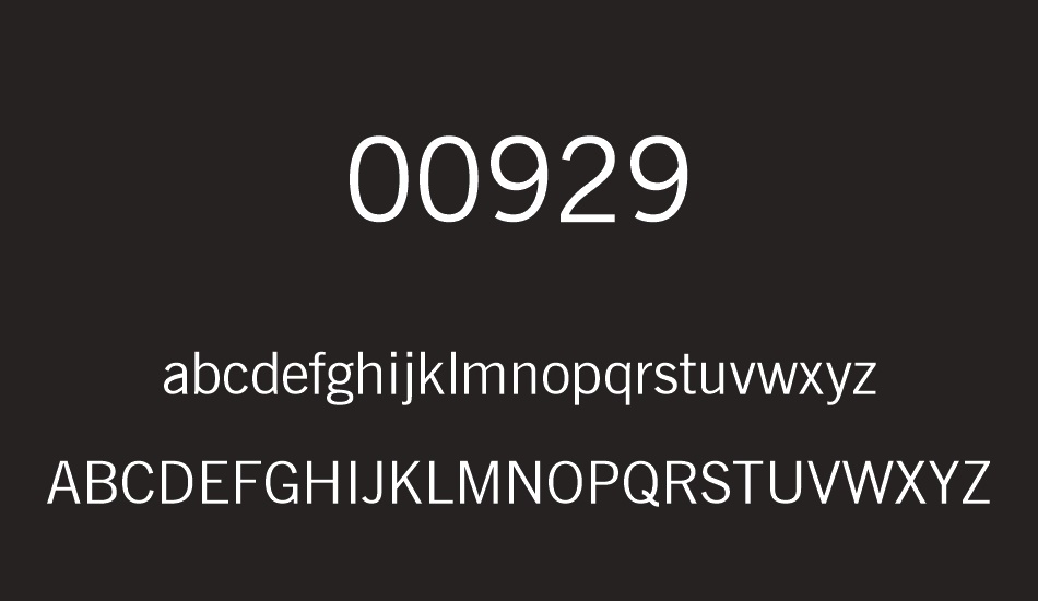 00929 font