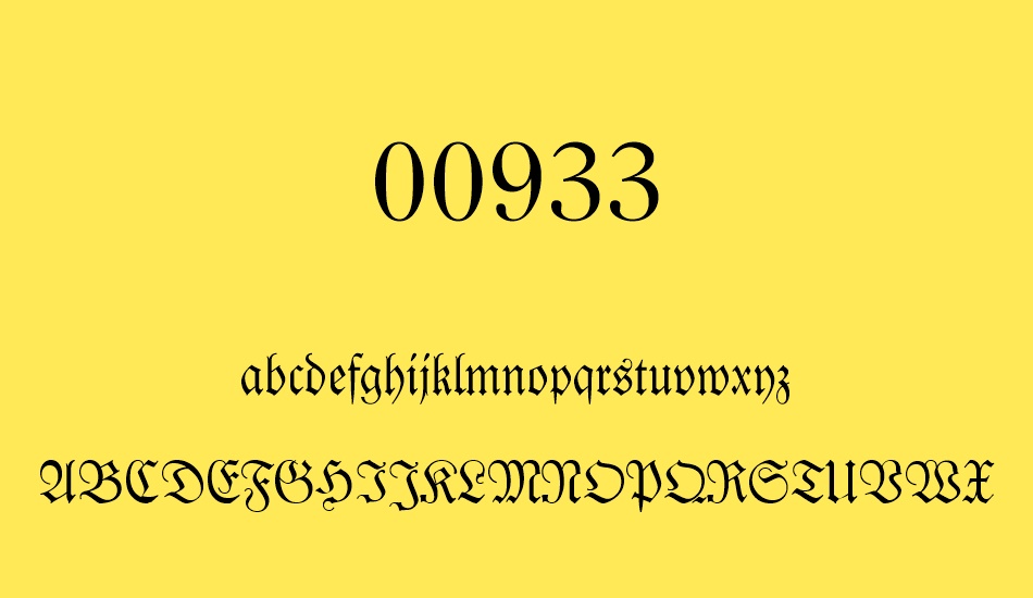 00933 font