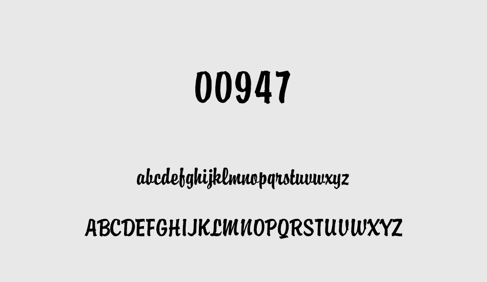 00947 font