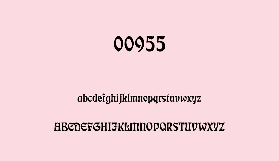 00955 font