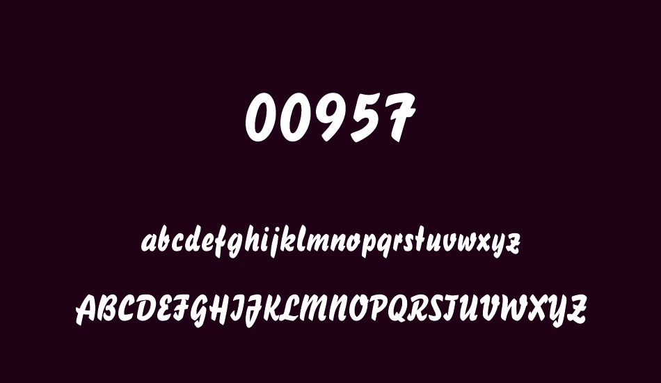 00957 font