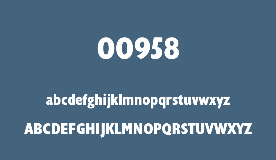 00958 font