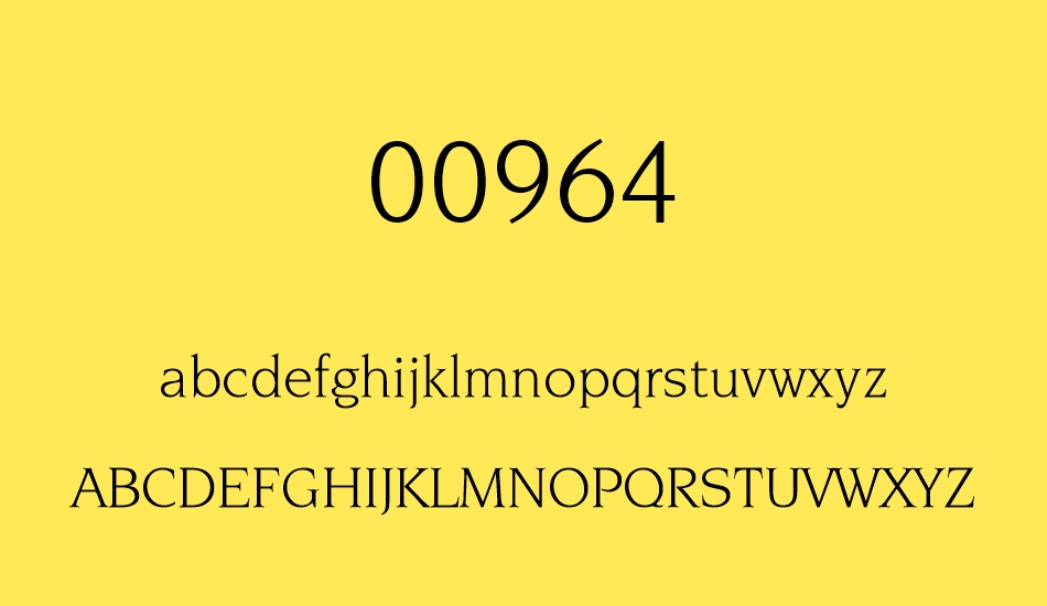 00964 font
