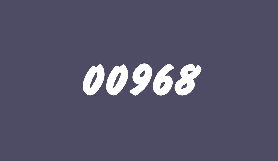 00968 font big