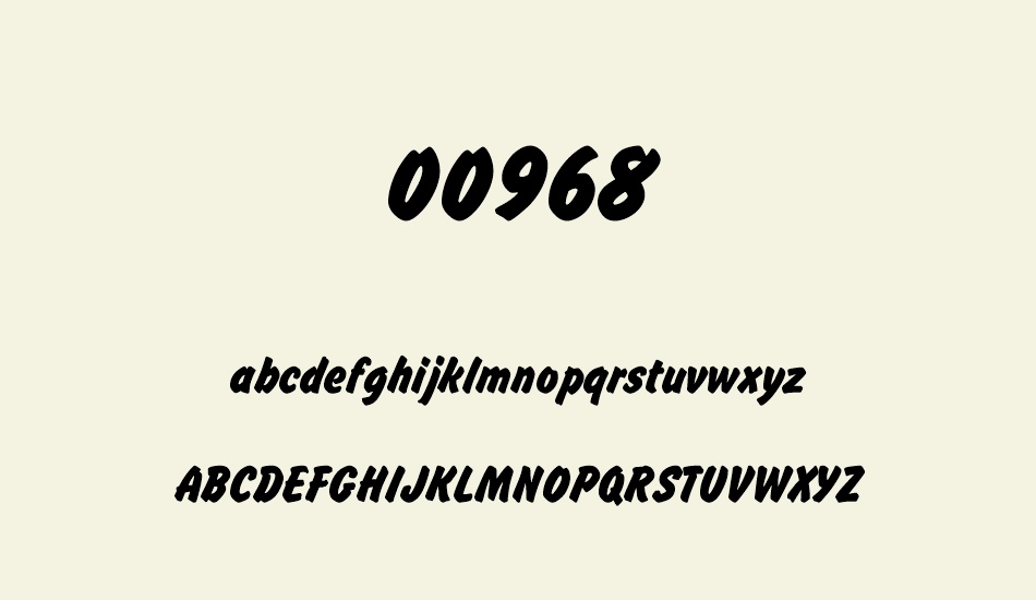 00968 font