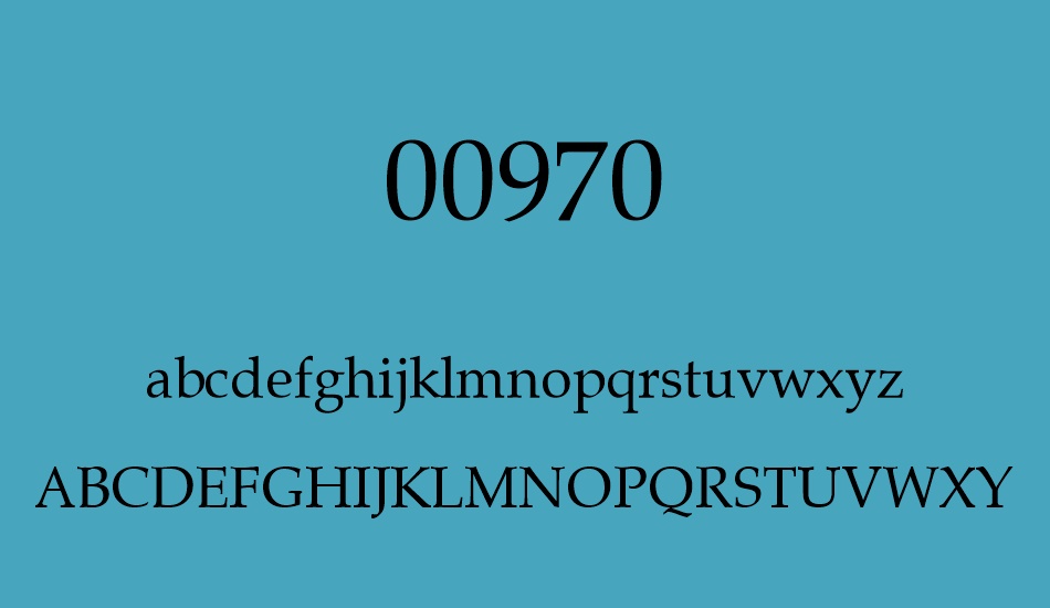 00970 font