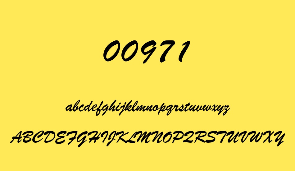 00971 font