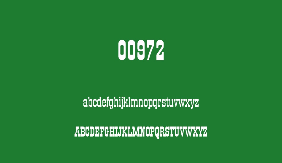 00972 font