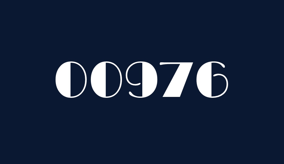 00976 font big