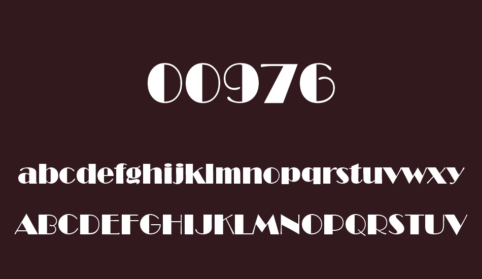 00976 font