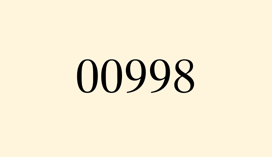 00998 font big