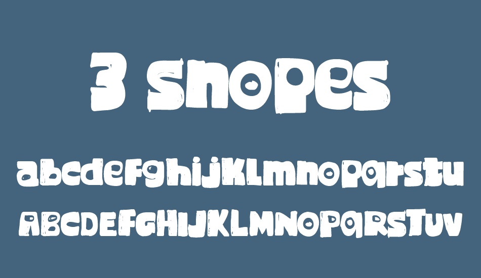 3-snopes font