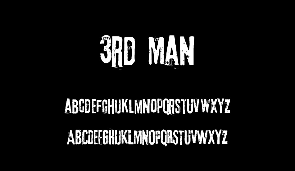3rd-man font