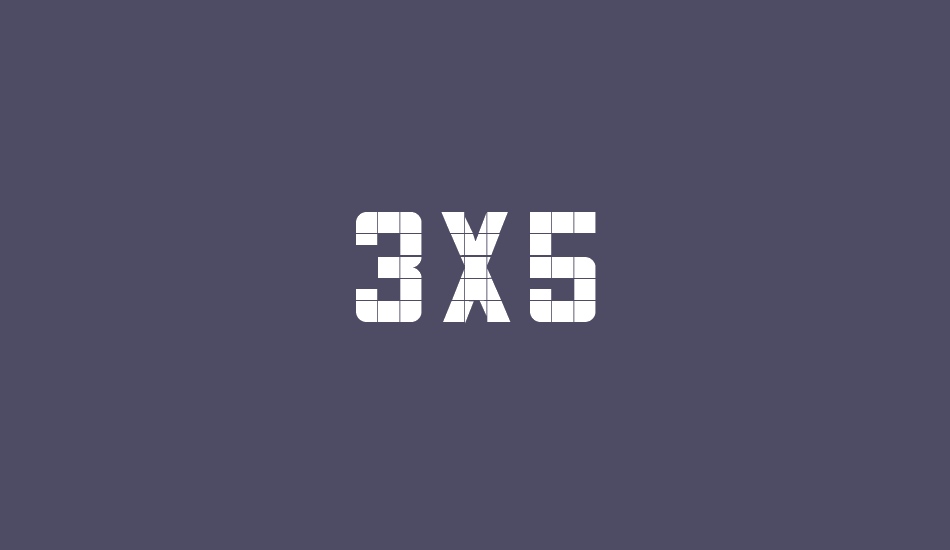 3x5 font big