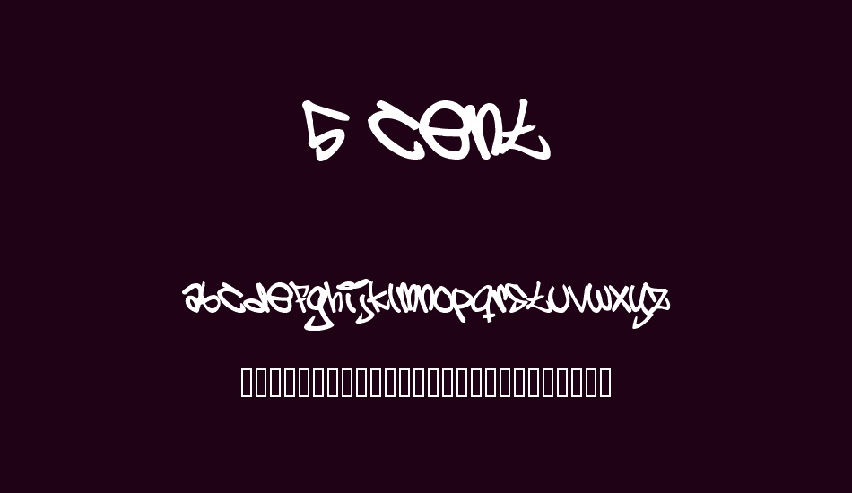 5-cent font