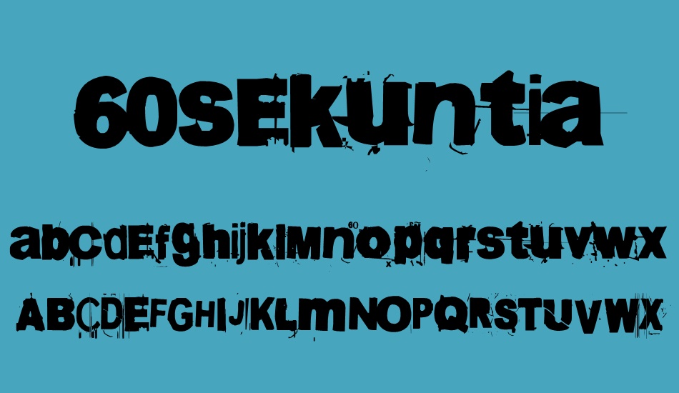 60sekuntia font