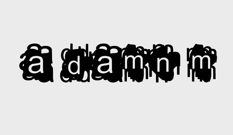 a-damn-mess font big