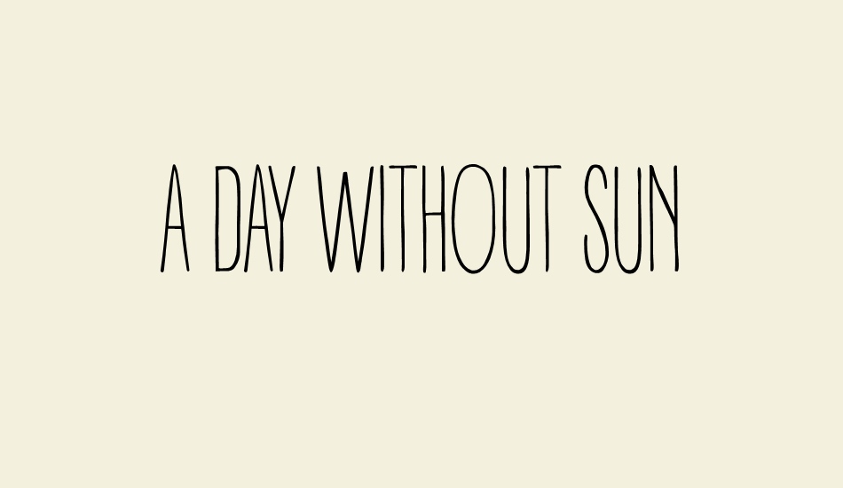a-day-wıthout-sun font big