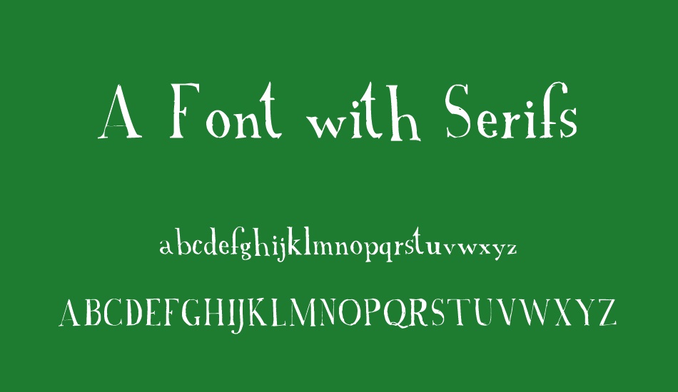 a-font-with-serifs font