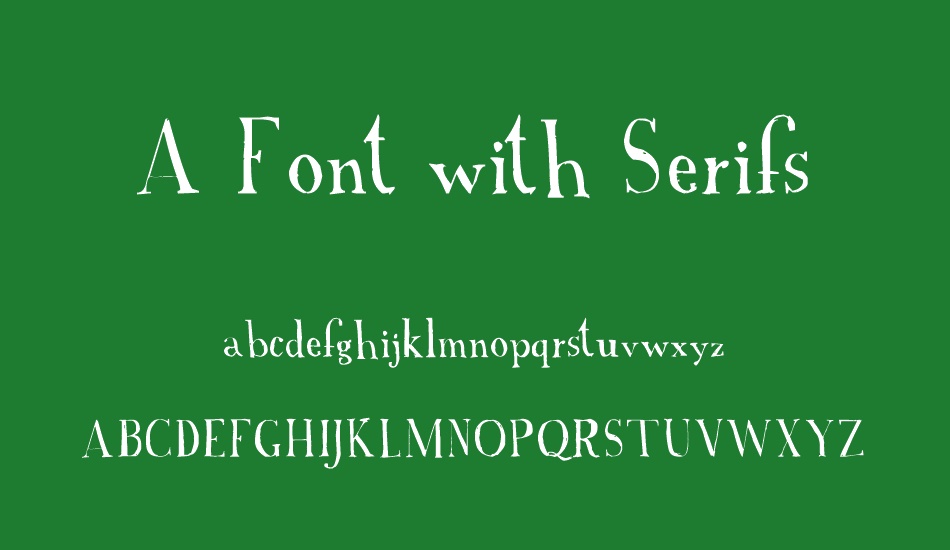 a-font-with-serifs font
