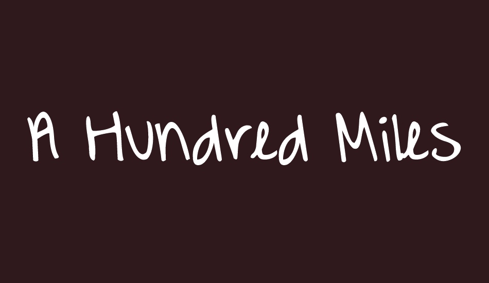 a-hundred-miles font big