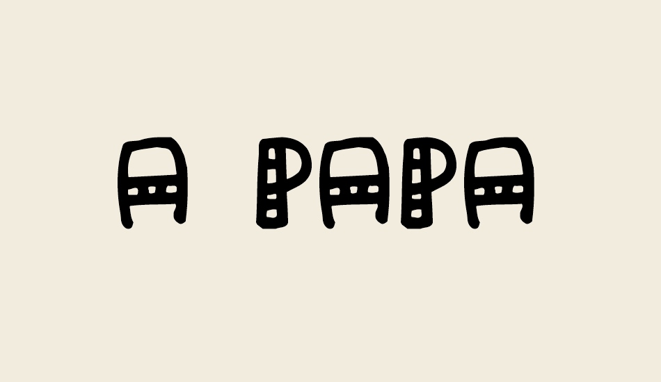 a-papa font big