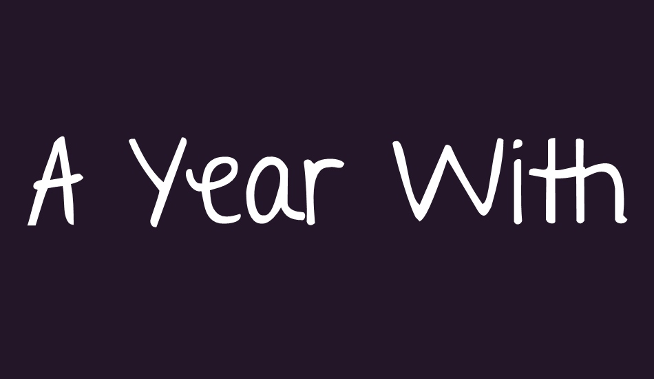 a-year-without-rain font big