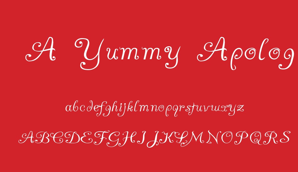 a-yummy-apology font