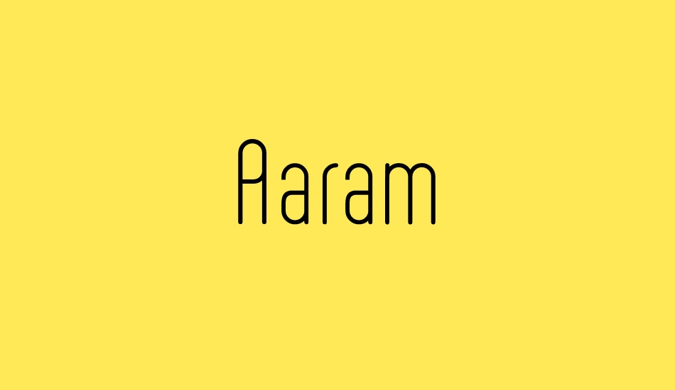 aaram font big