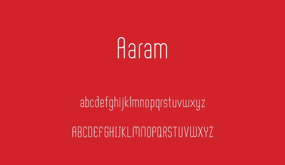aaram font