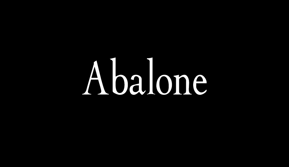abalone font big