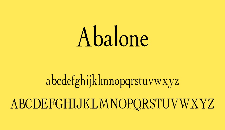 abalone font