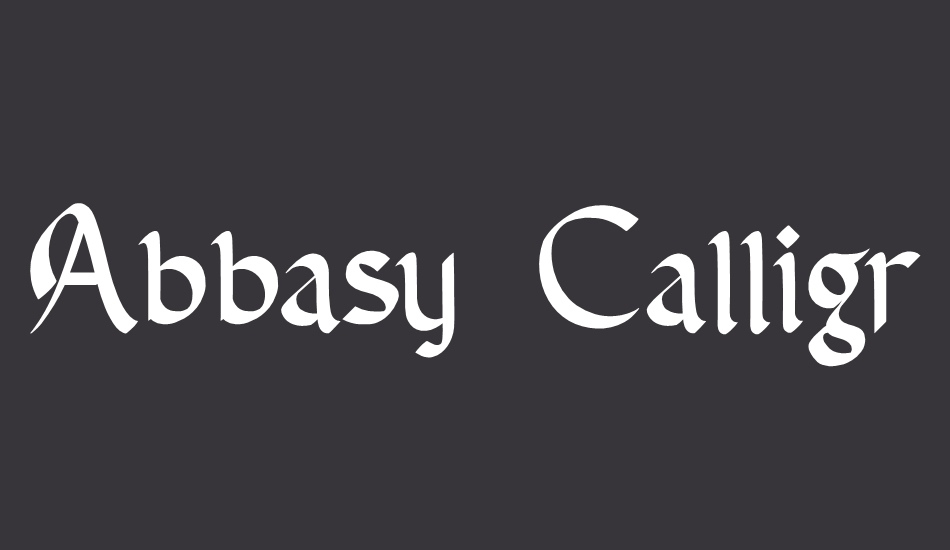 abbasy-calligraphy-typeface font big