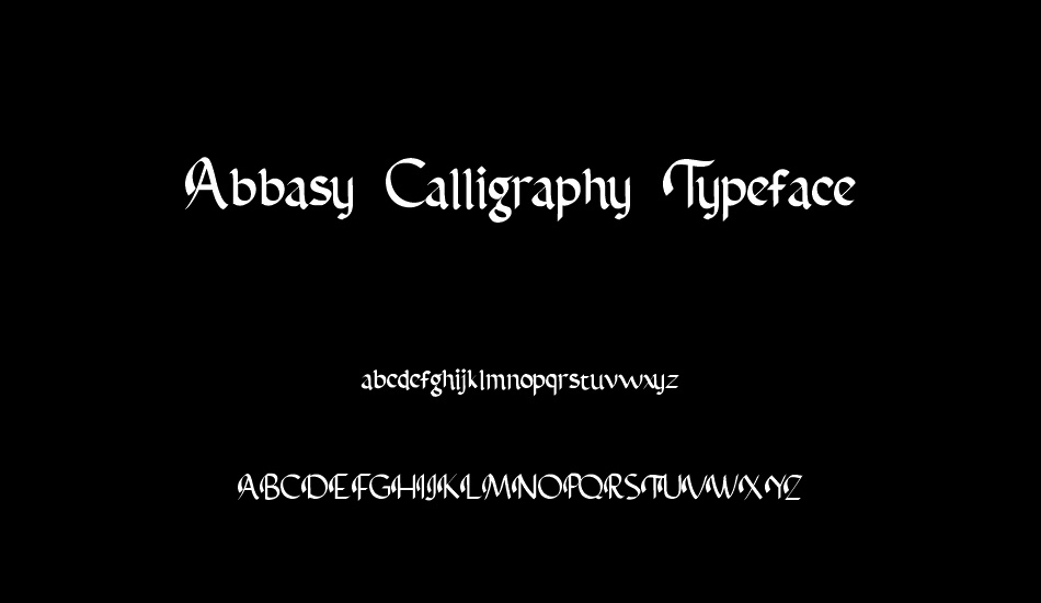 abbasy-calligraphy-typeface font