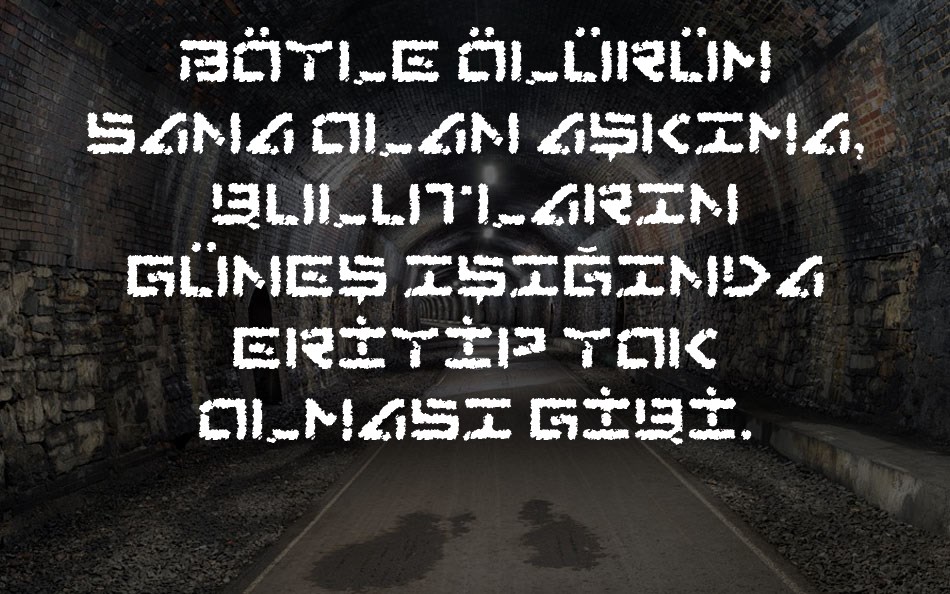 abduction-ııı font text