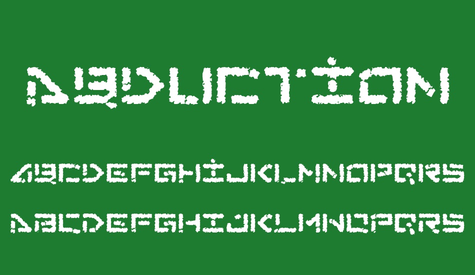 abduction-ııı font