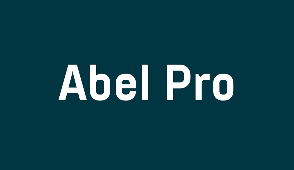 abel-pro font big