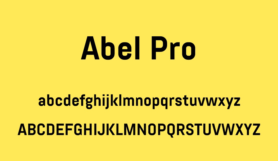 abel-pro font