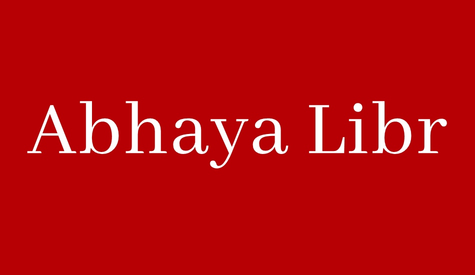 abhaya-libre font big