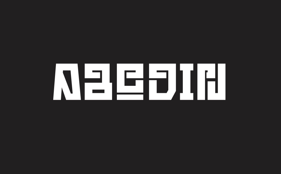 Abodin font big