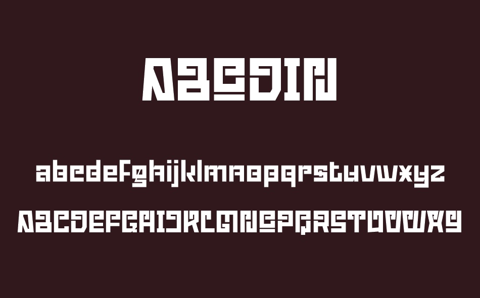 Abodin font