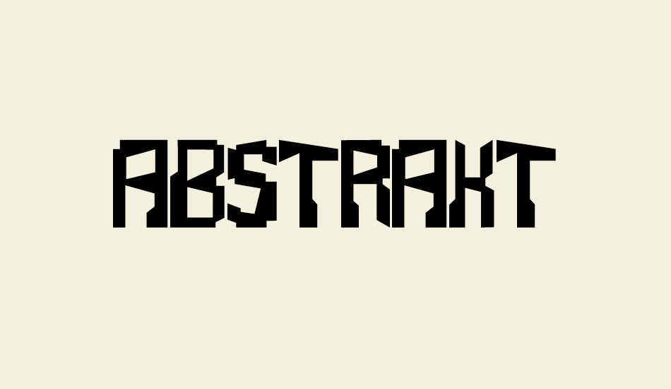 abstrakt font big