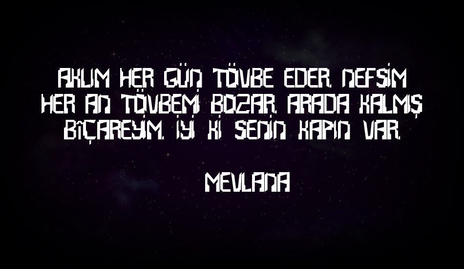 abstrakt font text