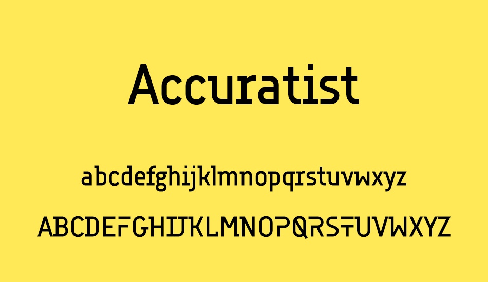 accuratist font