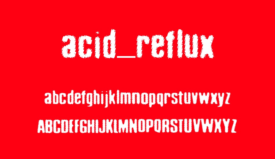 acid-reflux font